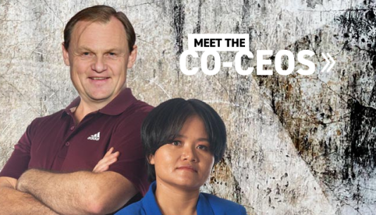 Photo: adidas Co-CEOS presented as part of the hoax. 